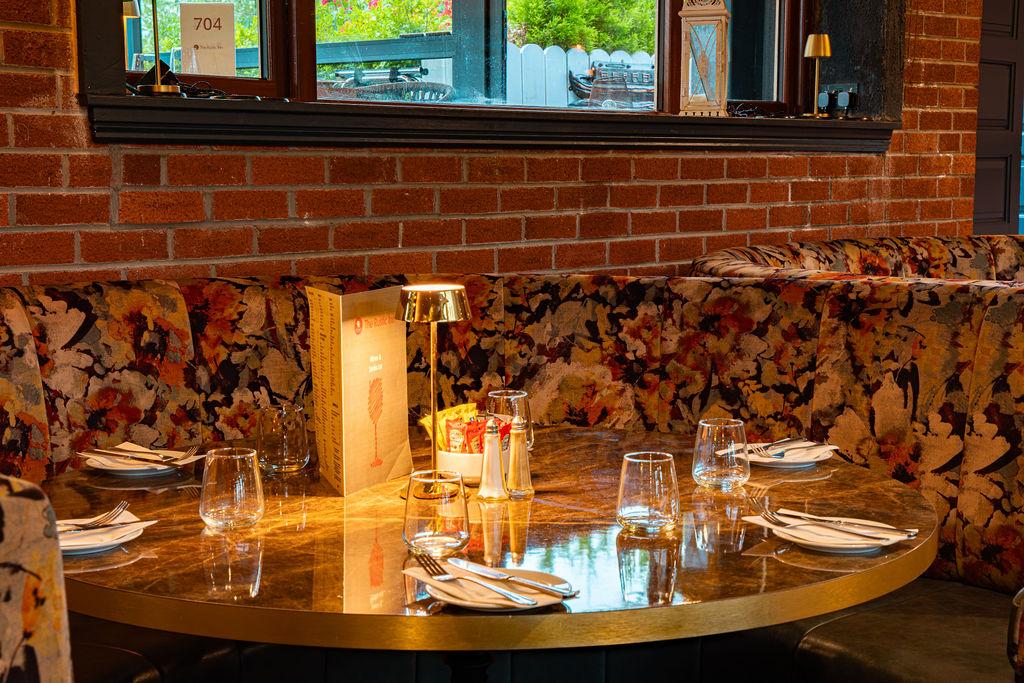 Dining Booths at The Rustic Inn